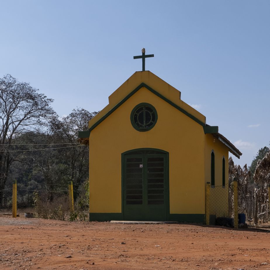 Four very small rural chapels beside the&nbsp;road.